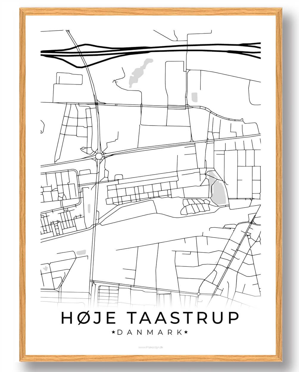 Høje-Taastrup Plakat – Elegant Design til Dit Hjem