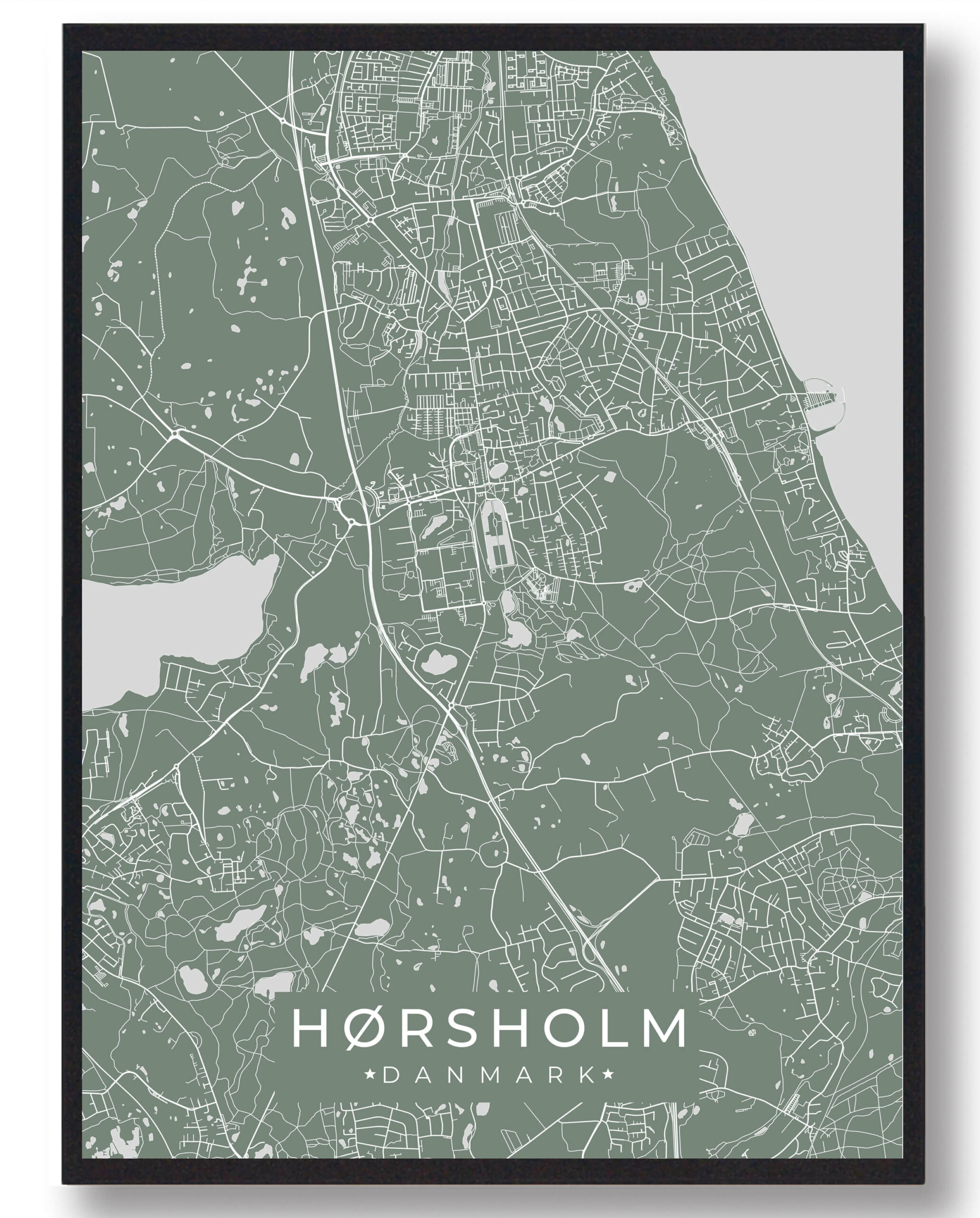 Hørsholm plakat - grøn