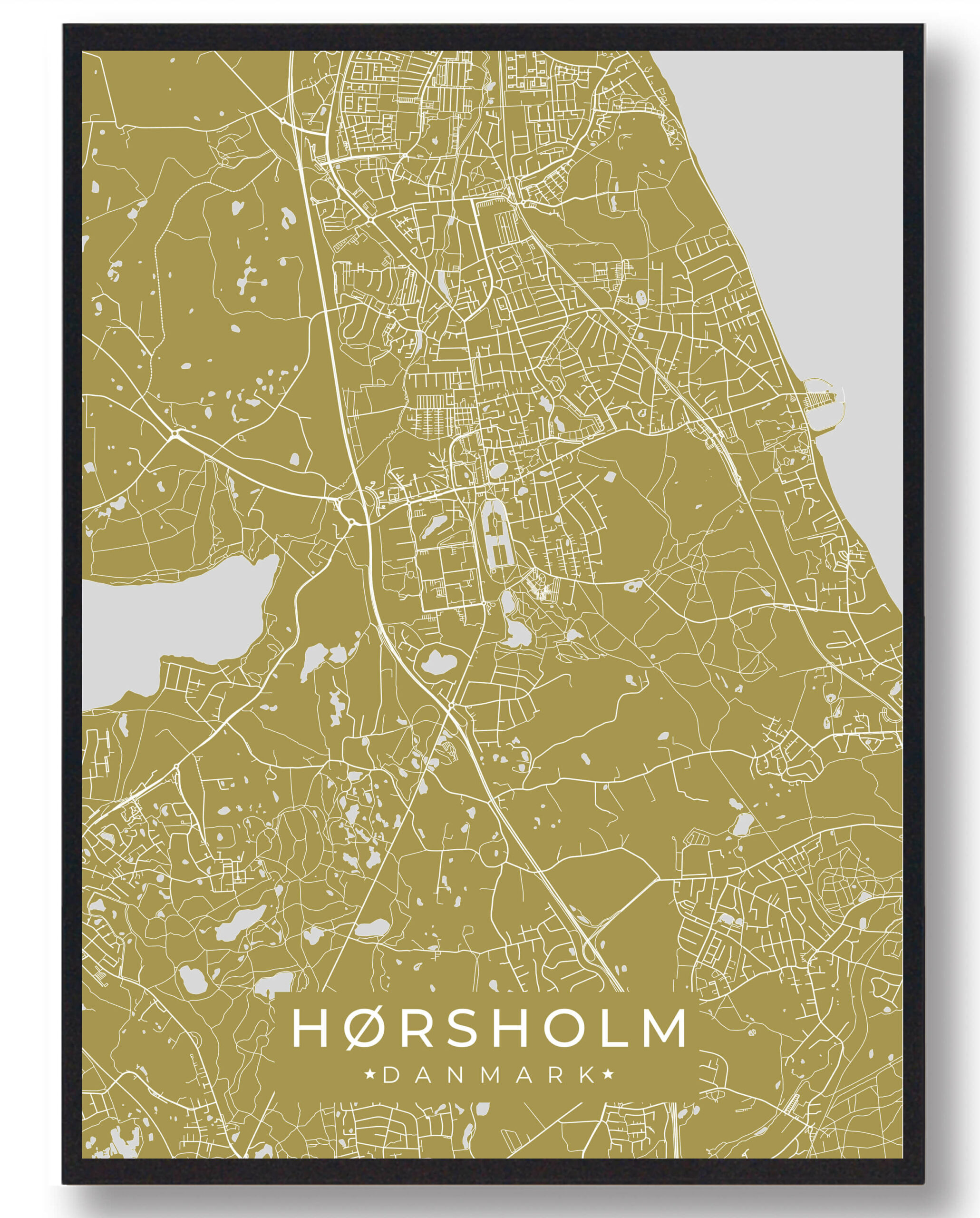 Hørsholm plakat - gul