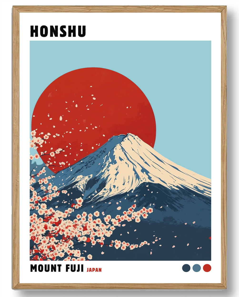 Katsushika Hokusai - Plakat af Mount Fuji