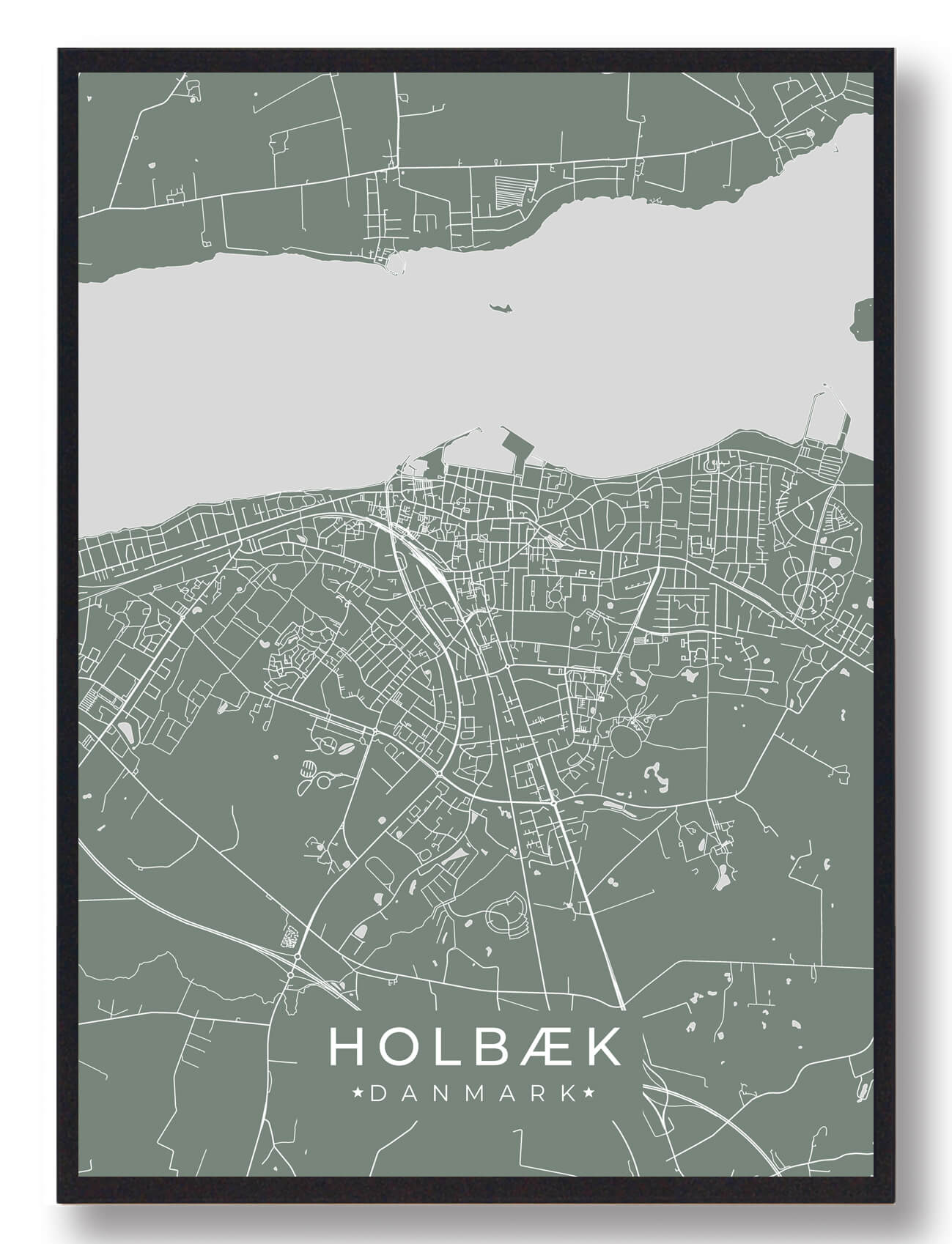 Holbæk plakat - grøn
