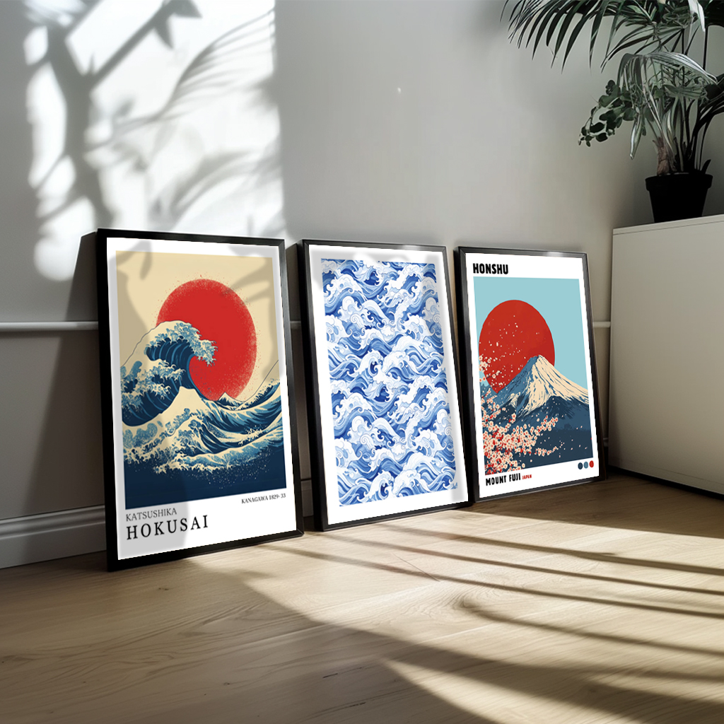 Trio Plakatsæt Japan No. 1 - Tilbud på Japansk Æstetik