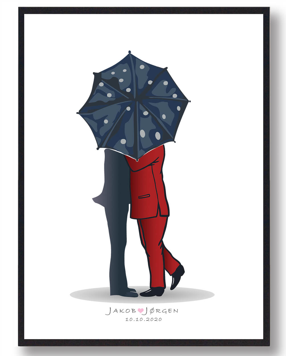 Kæresteplakat - Fejr kærligheden med unik plakat!