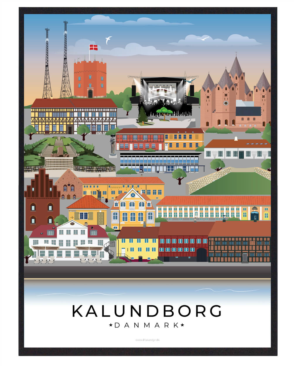 Kalundborg Plakat - Få den unikke stemning hjem!