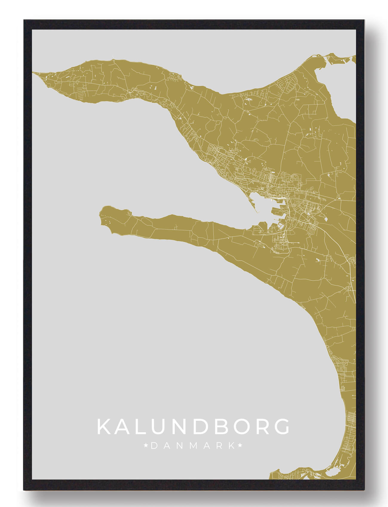 Kalundborg plakat - gul