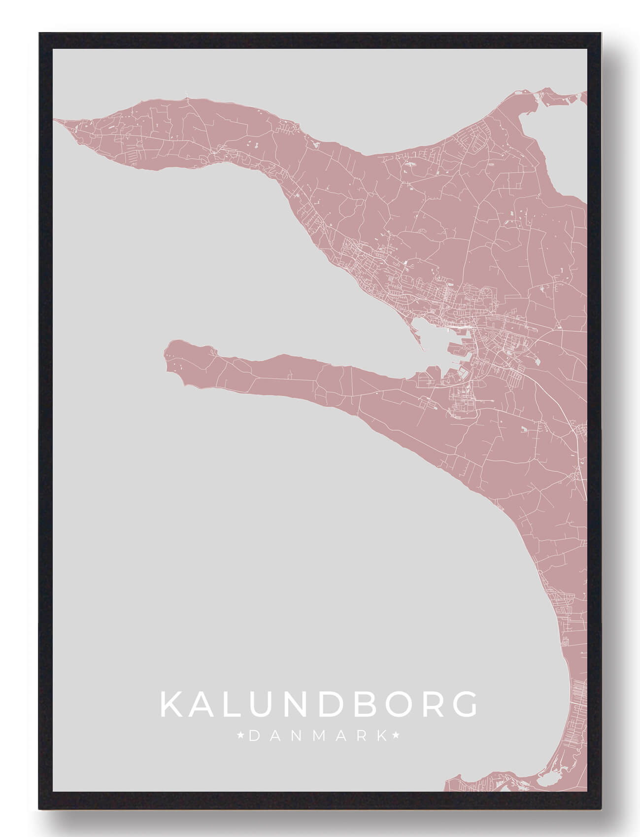 Kalundborg plakat - rosa