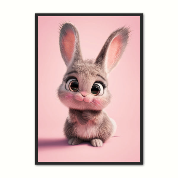 Kanin Plakat 5 - Børneplakat til Dit Barns Værelse