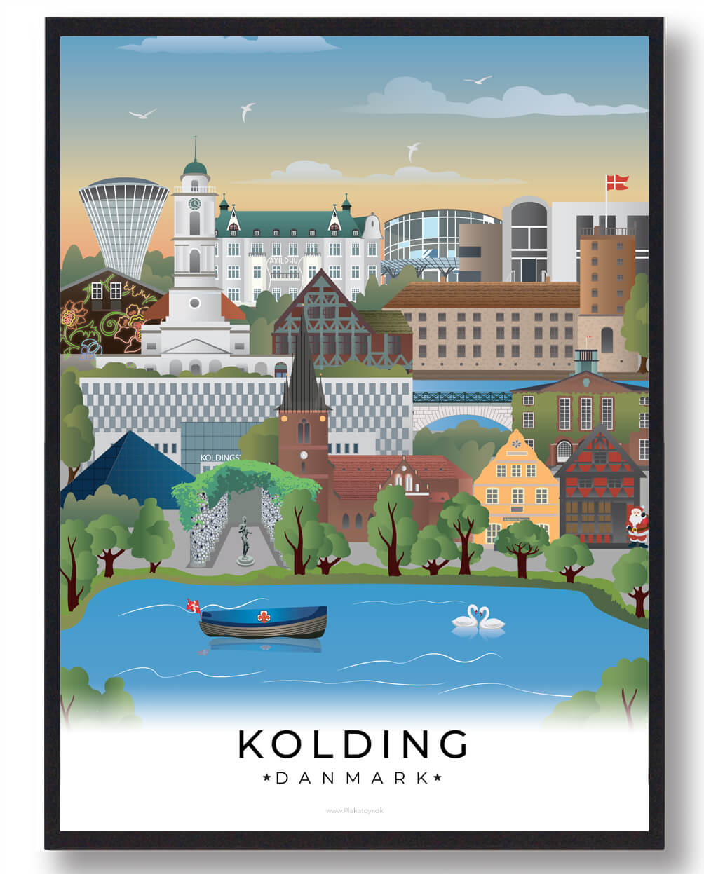 Kolding Byplakat - En hyldest til byens skønhed