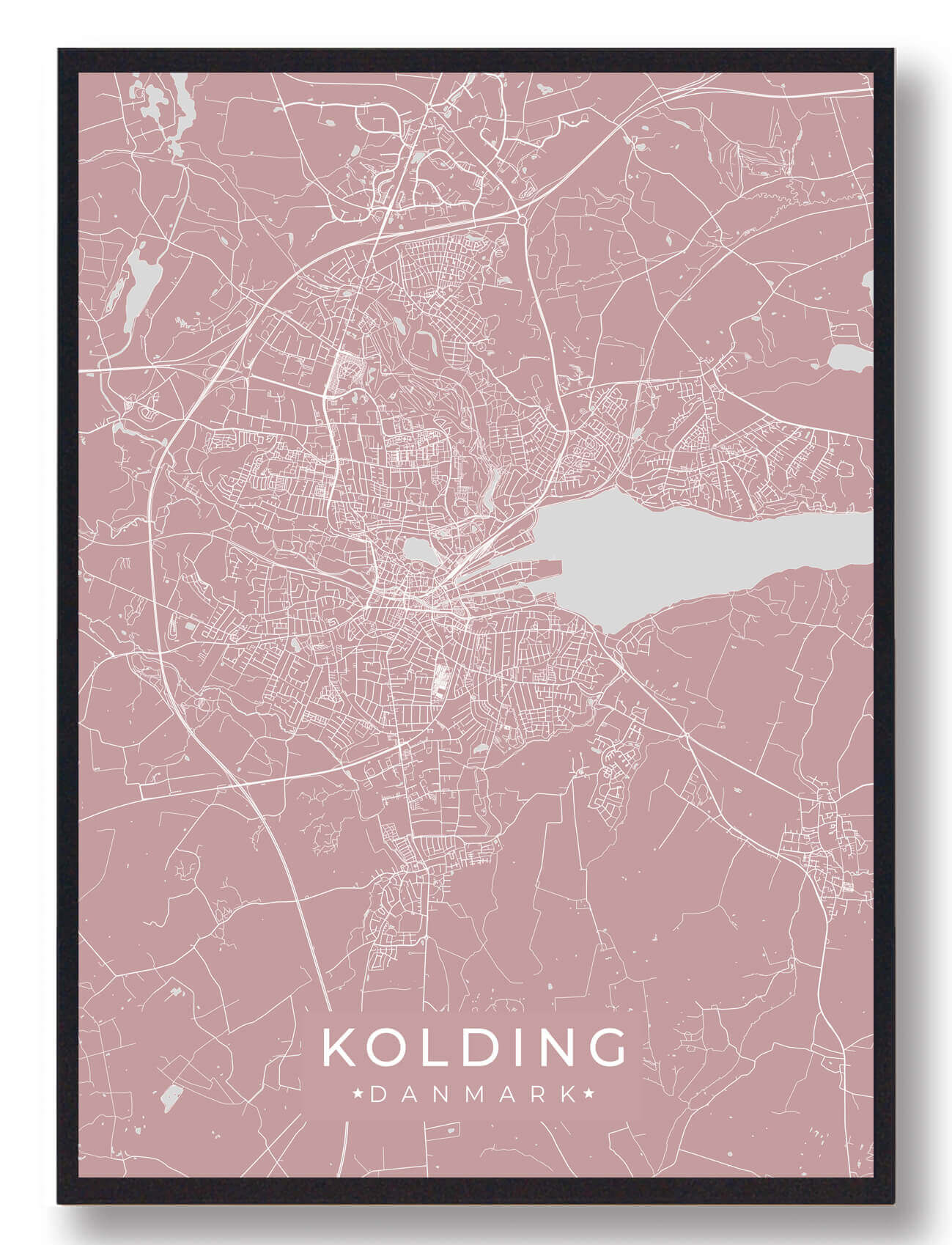 Kolding plakat - Rosa til din boligindretning