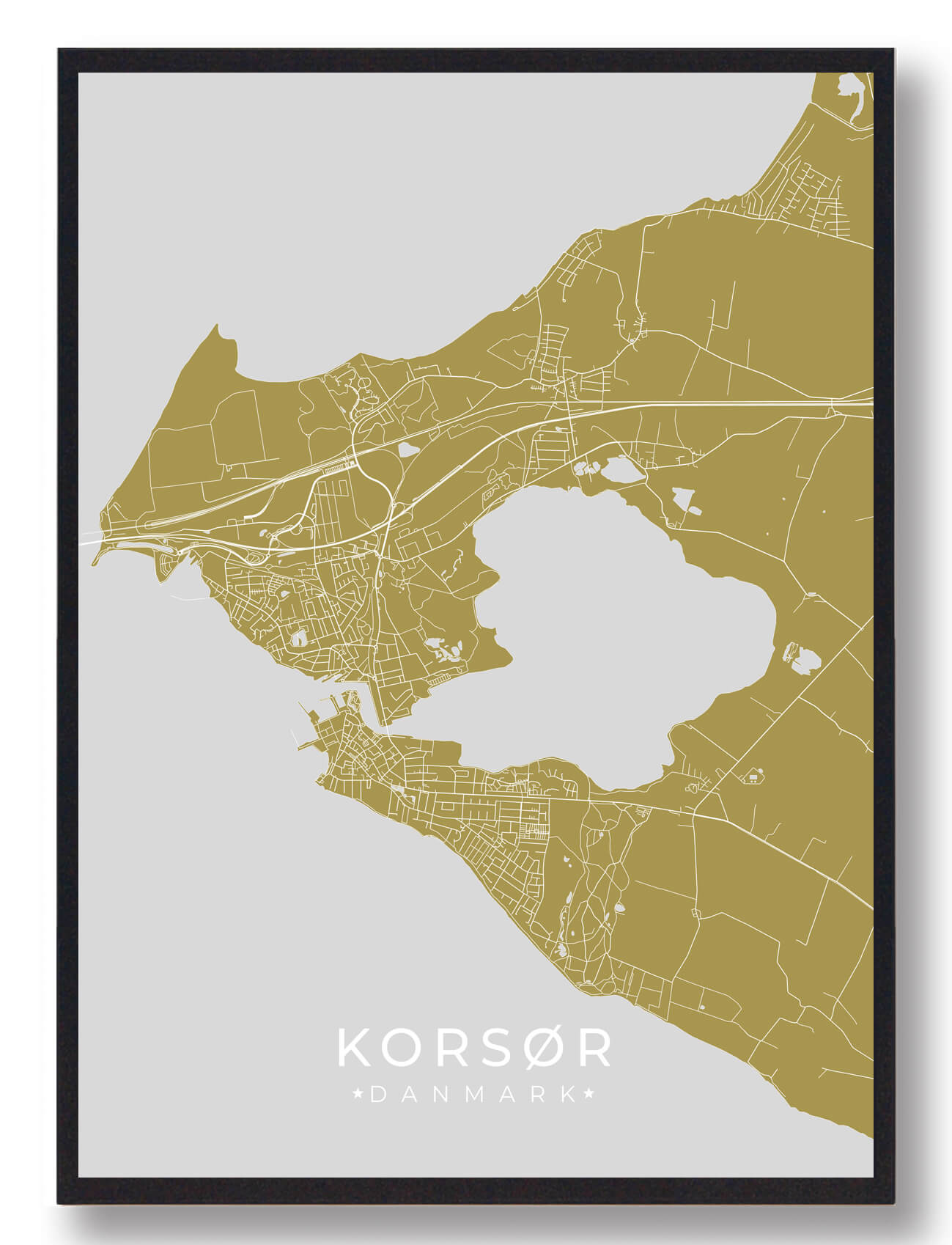 Korsør Plakat - Guld til Dit Hjems Indretning