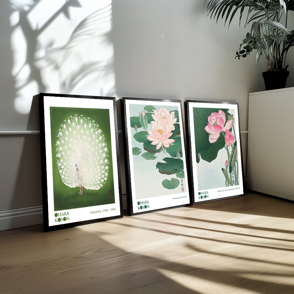 Trio plakatsæt Ohara Koson no. 2