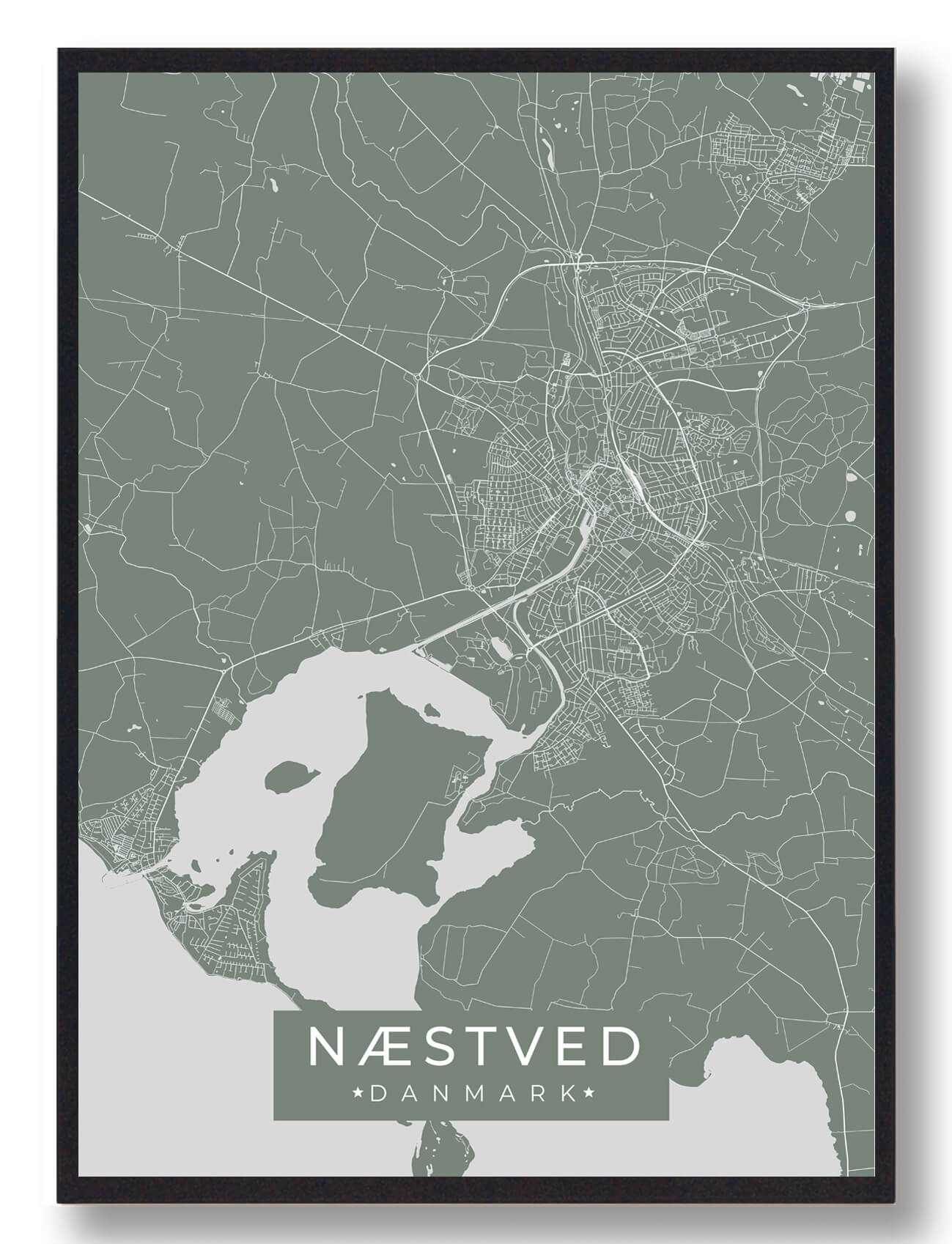 Næstved plakat - grøn