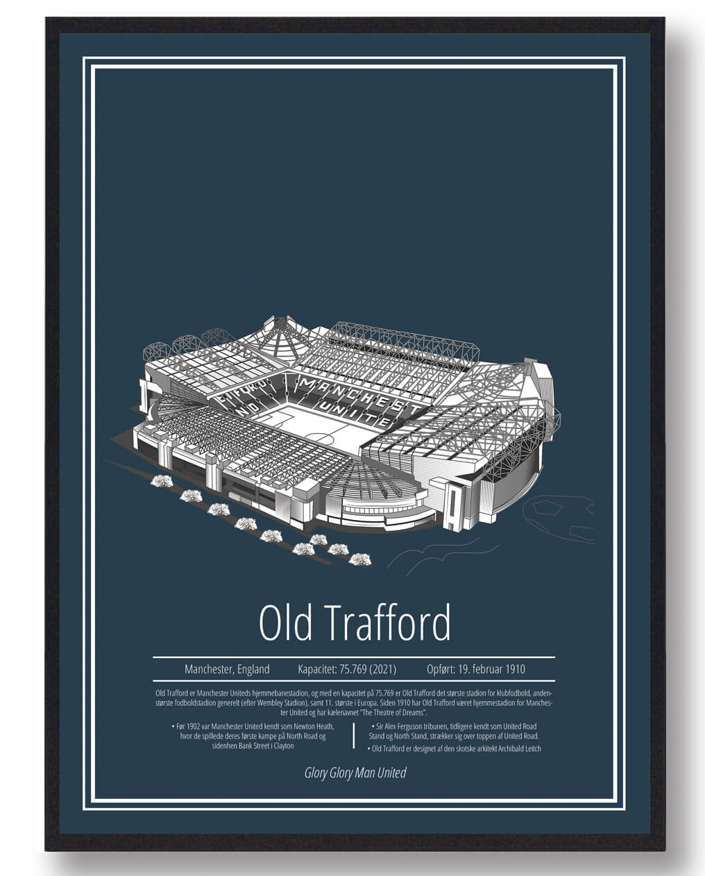 Old Trafford Plakat - Manchester United Fanartikel