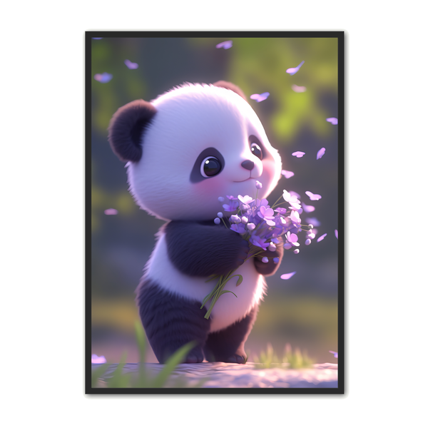Panda Plakat 55 - Børneplakat til Fantastiske Priser!