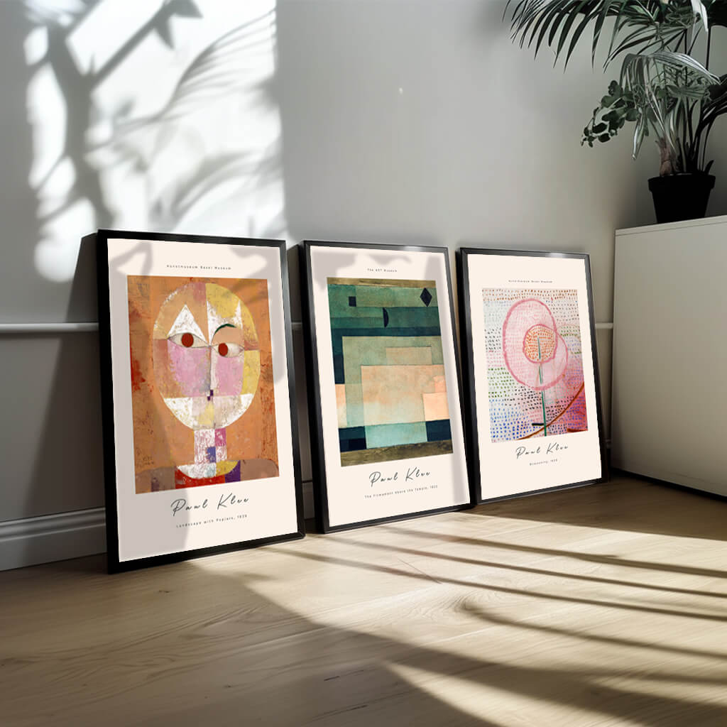 Trio Plakatsæt Paul Klee - Abstrakt Kunsttilbud