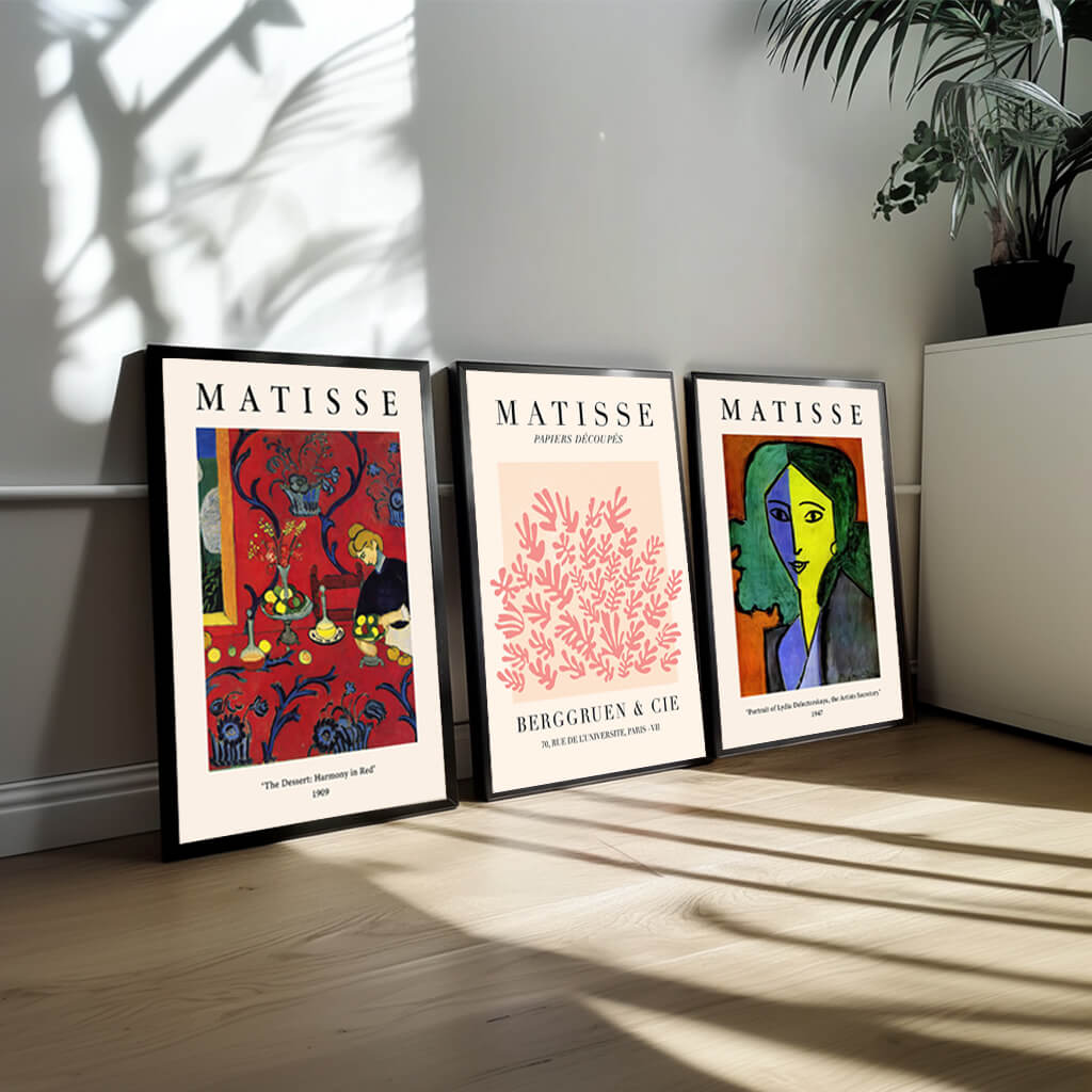 Trio Plakatsæt Matisse No. 3 - Kunstnerisk Abstraktion