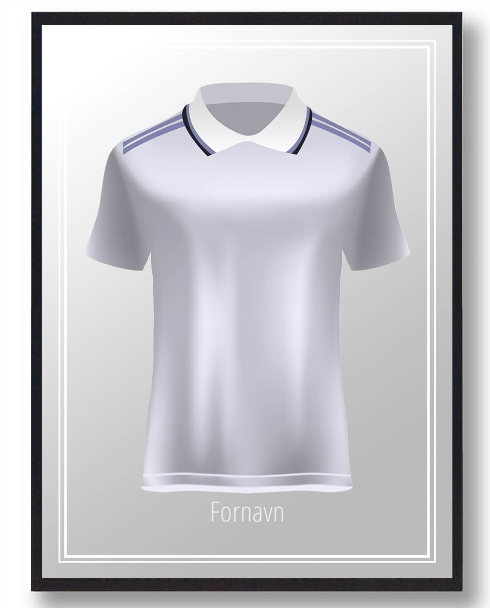 Real Madrid plakat med navn - perfekt til fans!