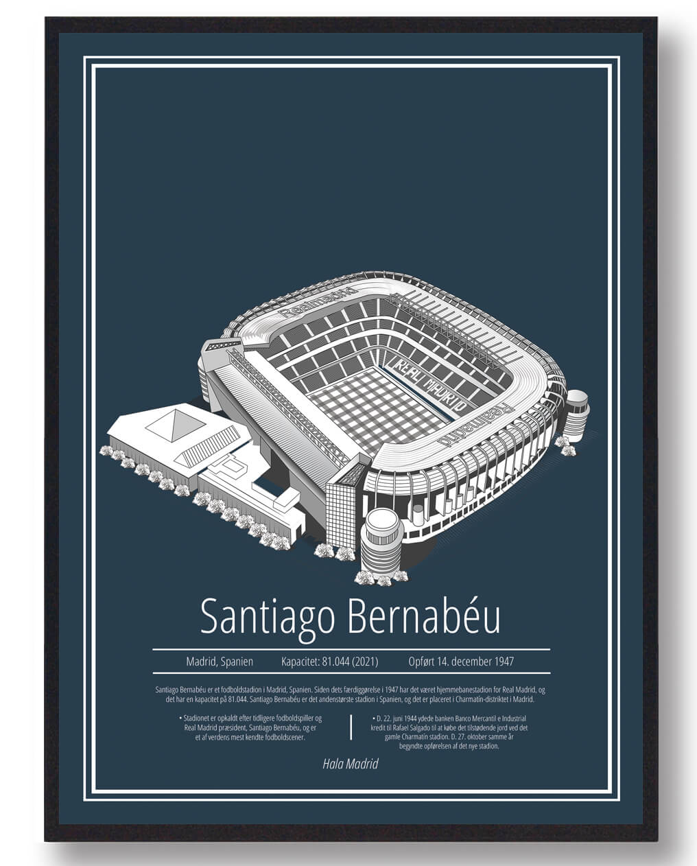 Santiago Bernabeu Stadion Plakat - Real Madrid Fanartikel