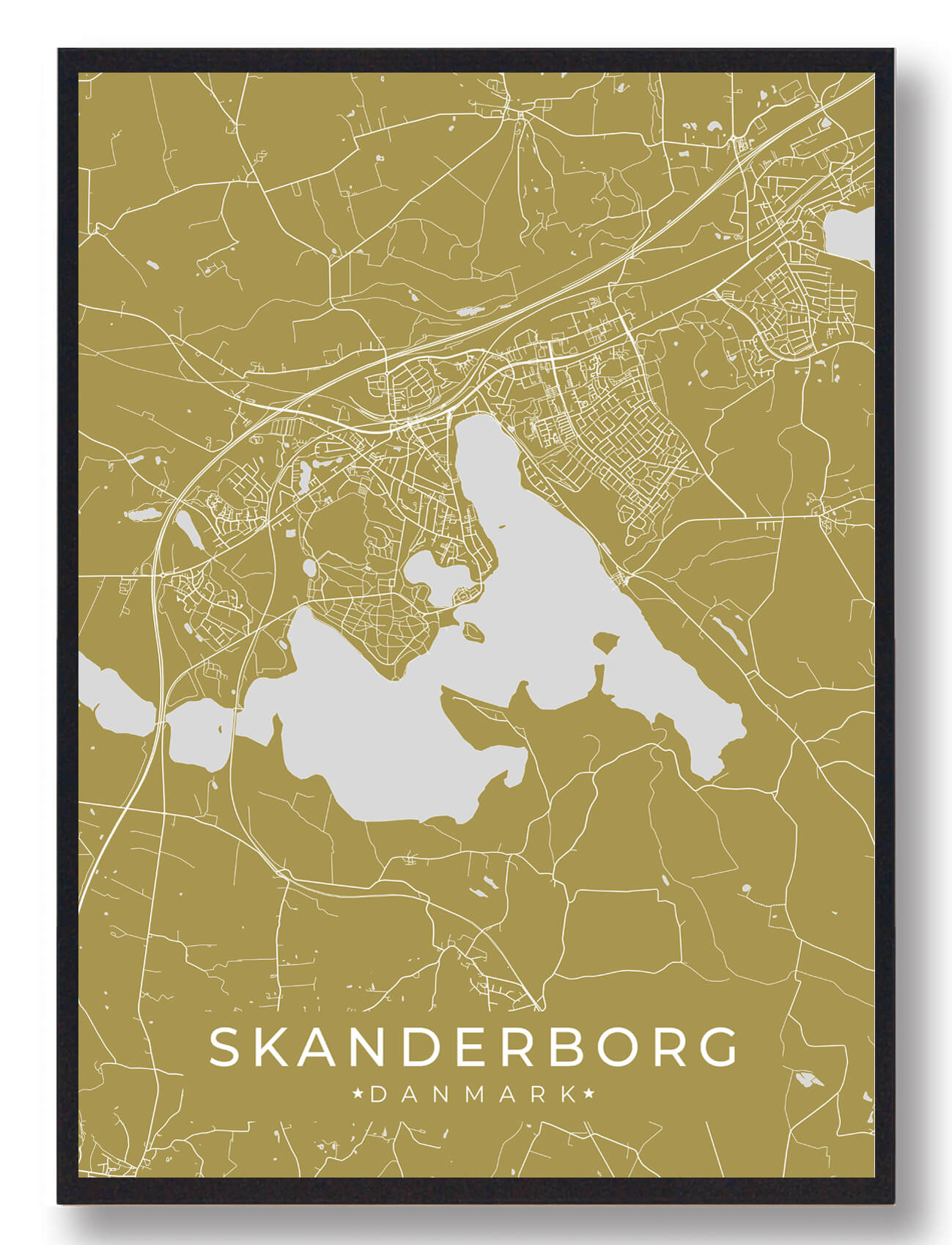 Skanderborg Plakat - Gul til Smukfest Fans