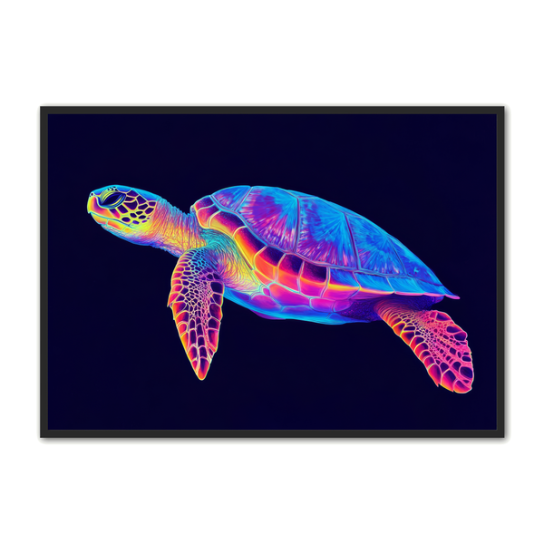 Skildpadde Plakat 7 – Unik Kunstplakat til Dit Hjem