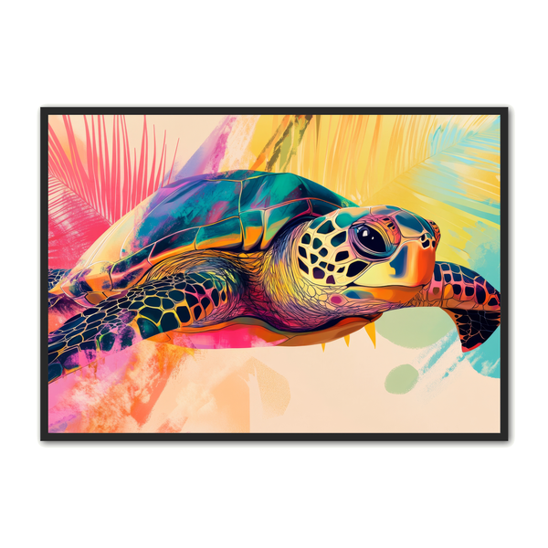 Skildpadde Plakat 9 - Unik Kunst til Dit Hjem