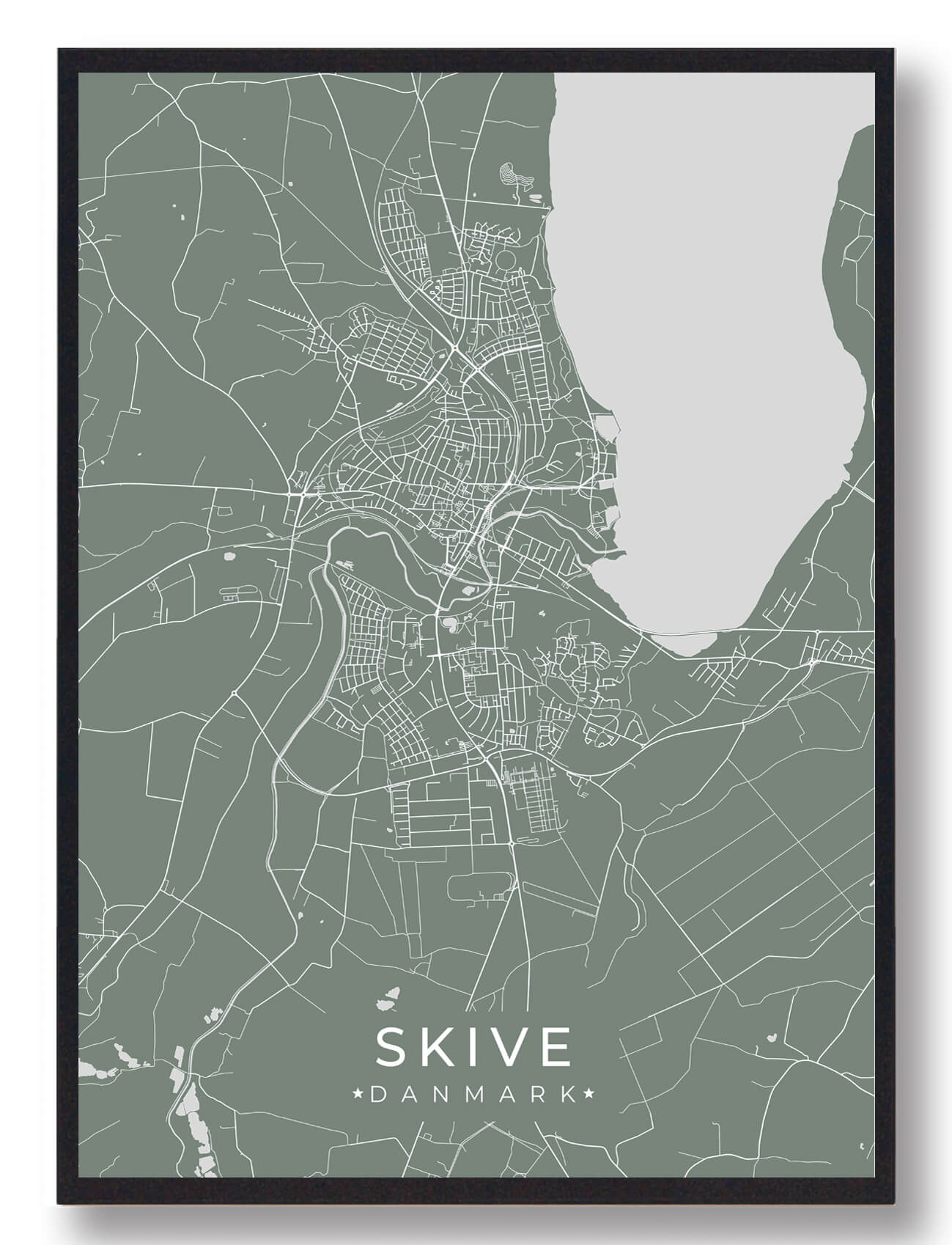 Skive plakat - grøn