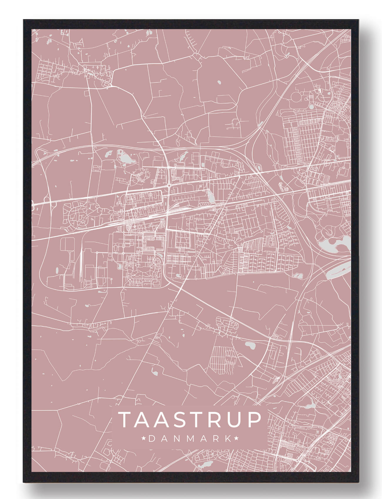 Taastrup plakat - rosa