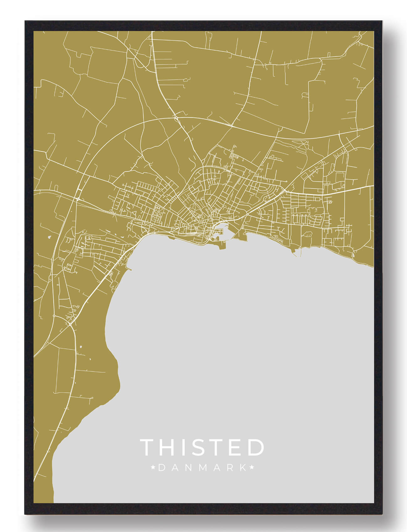 Thisted Plakat - Guld til Stolthed og Dekoration
