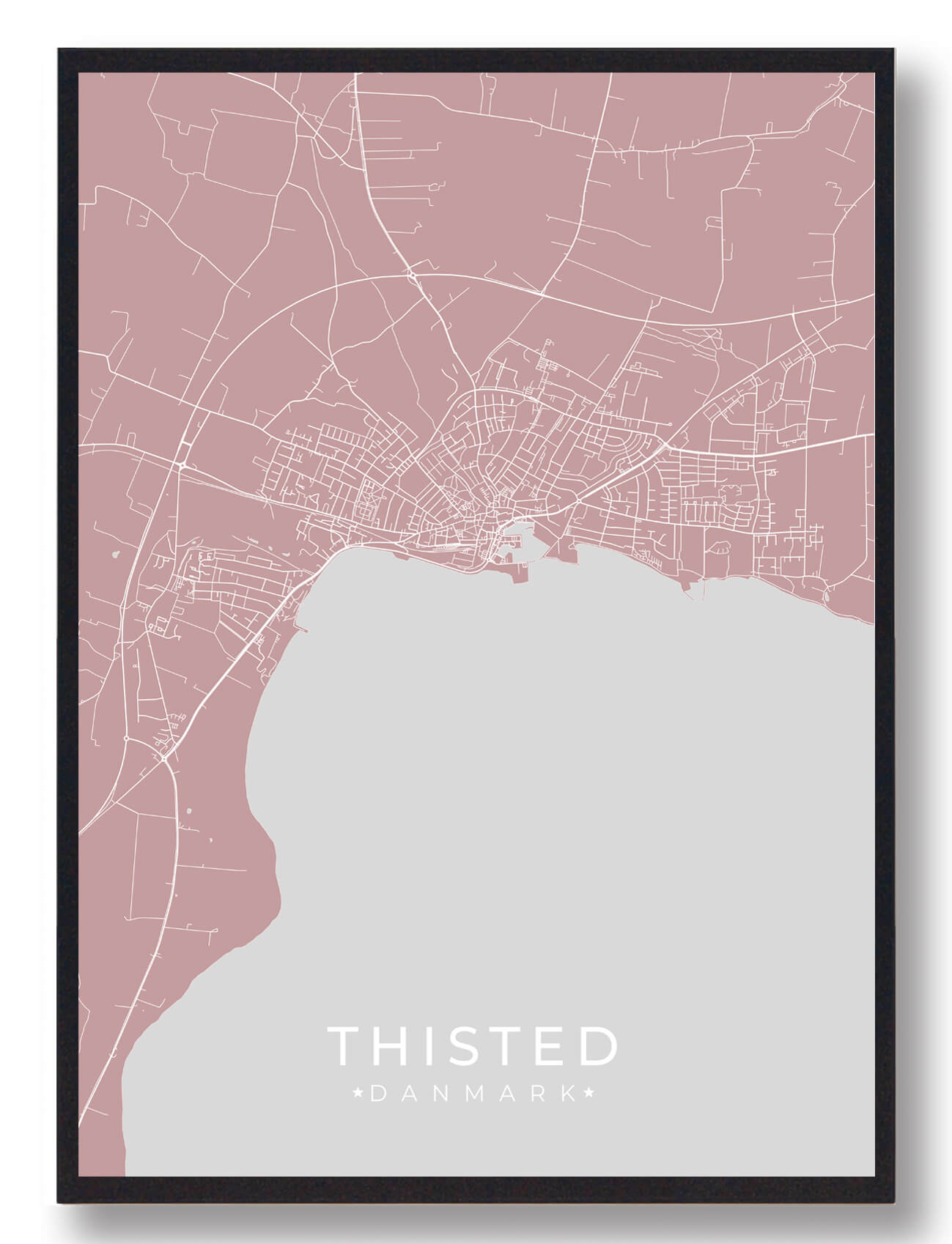 Thisted plakat - rosa