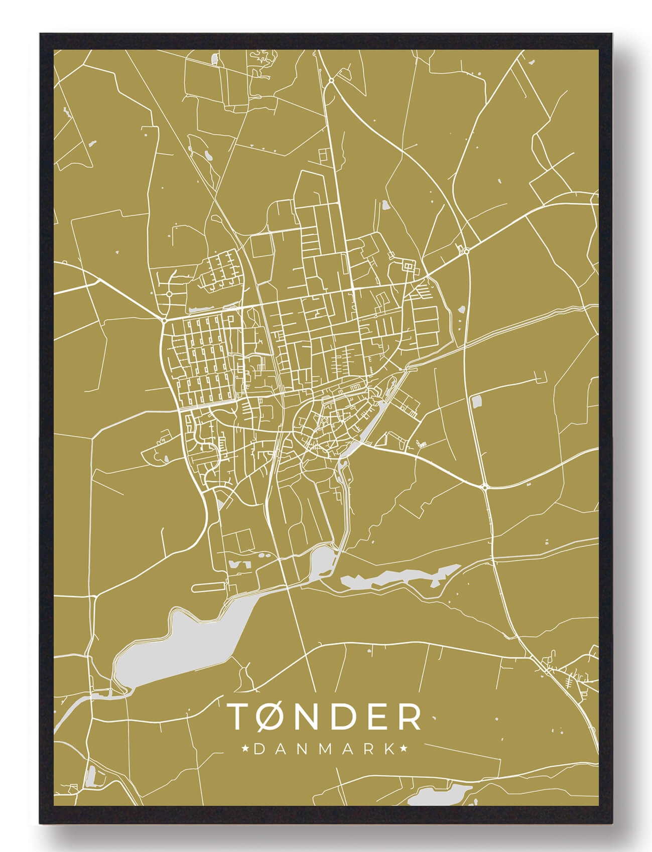 Tønder plakat - gul