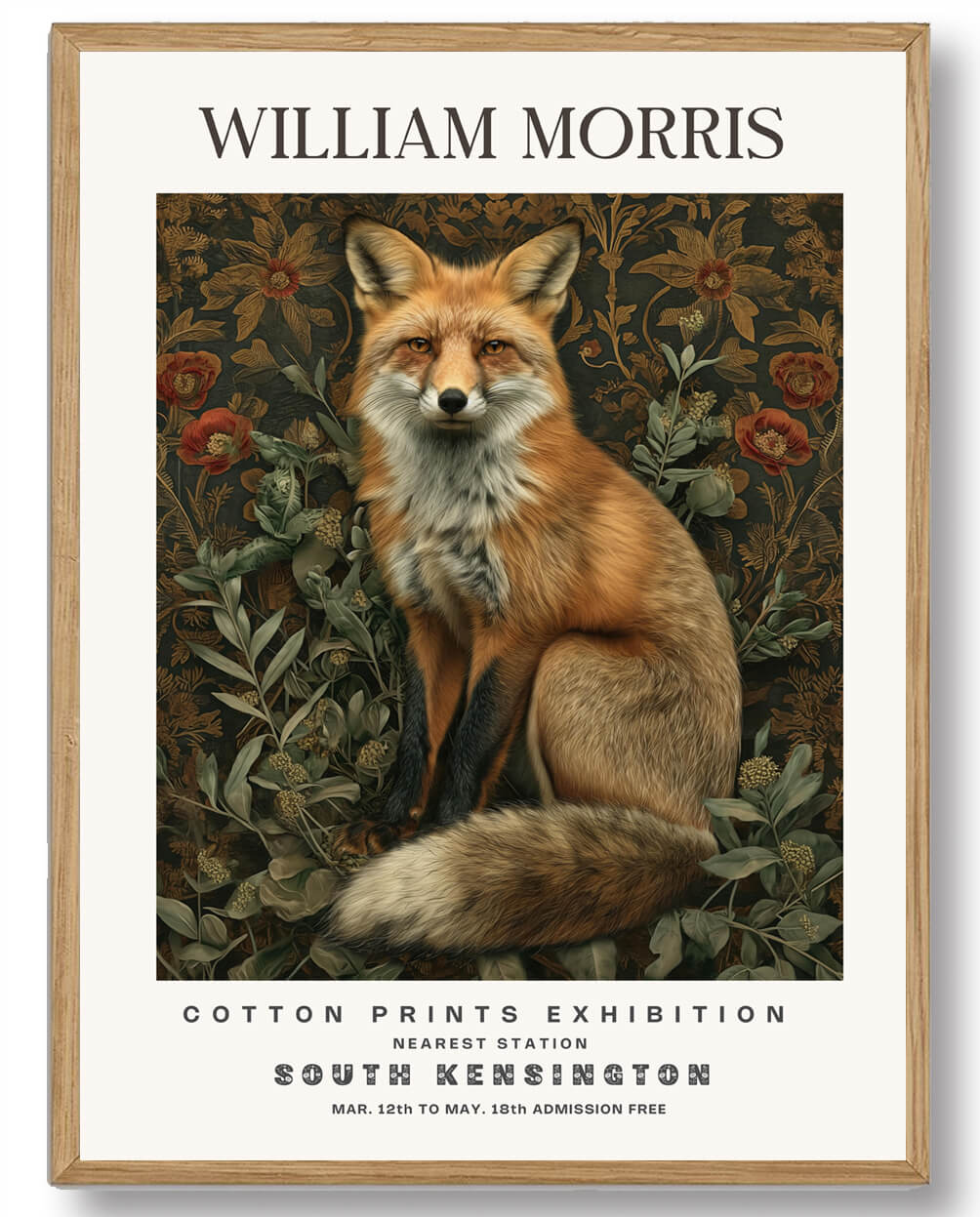 William Morris Plakat - Ræv blandt Grønne Planter