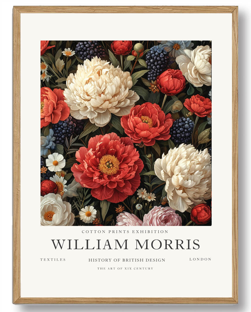 William Morris - Red and white flowers