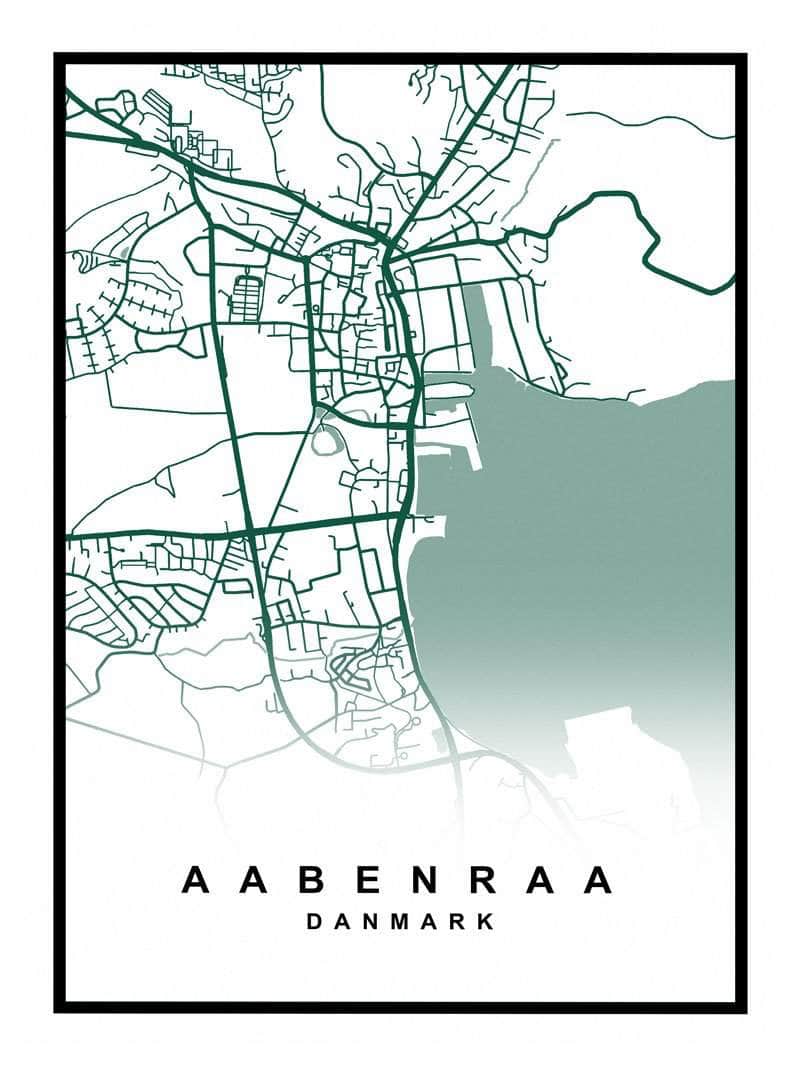 Aabenraa kortplakat - Udforsk din by!