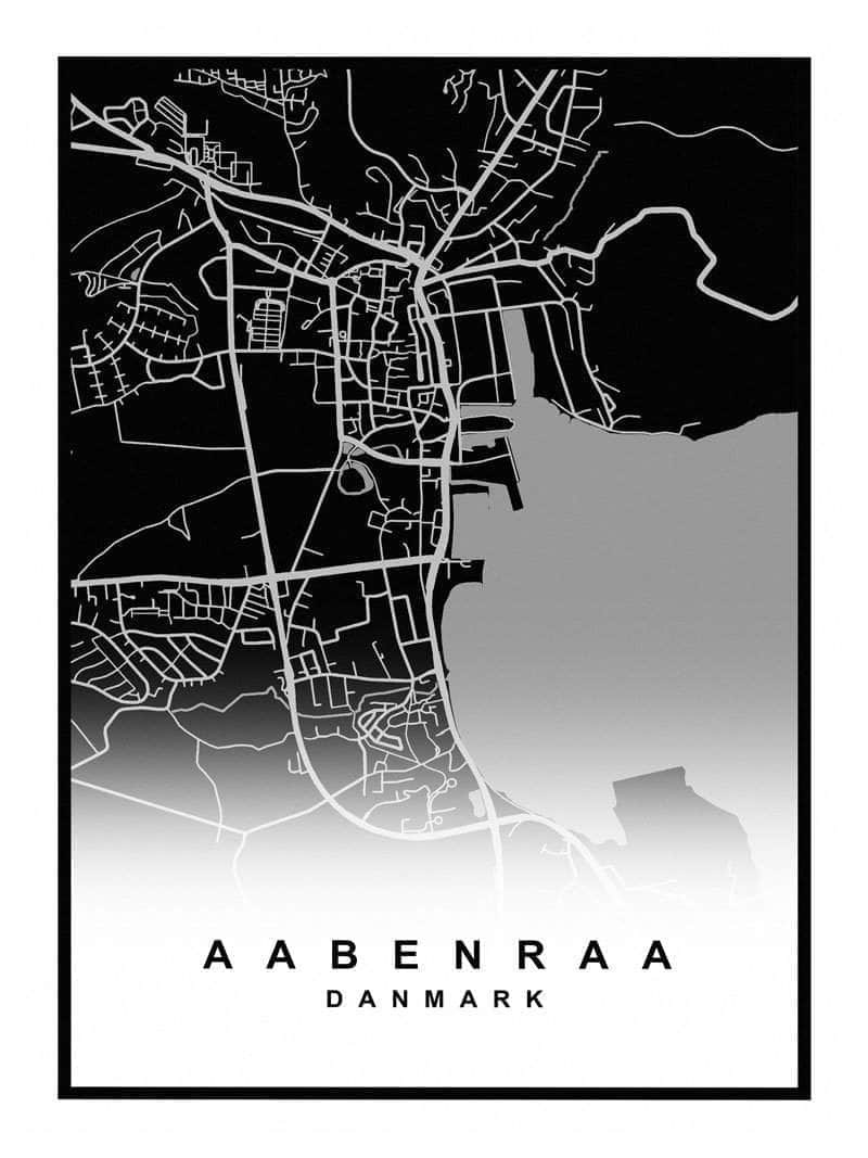 Aabenraa bykort plakat fra Postersbyus