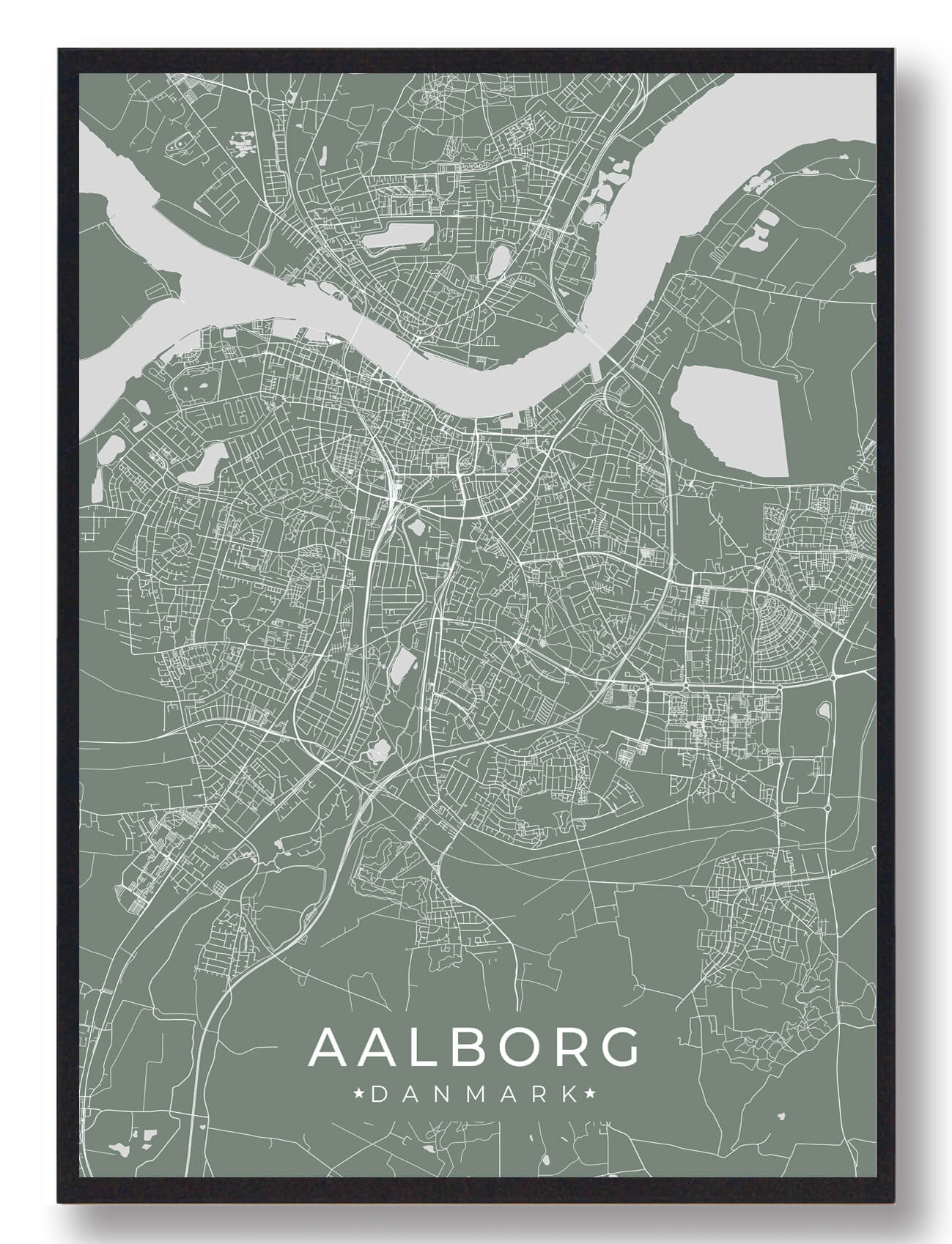 Aalborg plakat - grøn