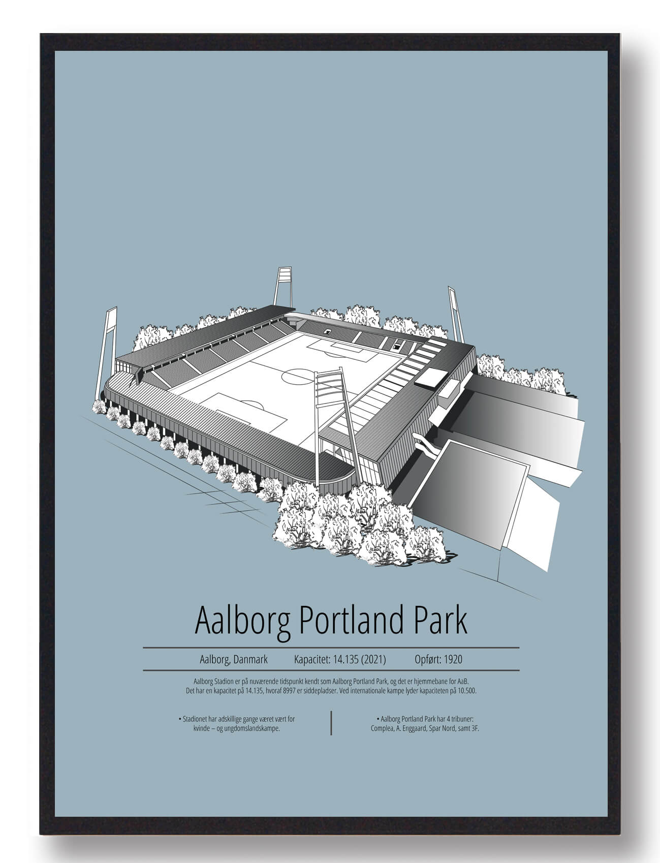 Aalborg Portland Park  AaB lyseblå