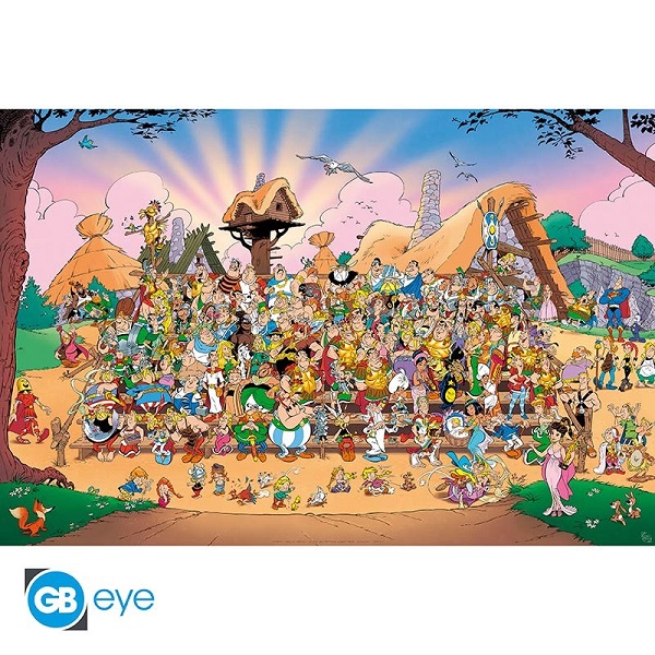 Asterix Familiefotografi Plakat – Farverig Vægdekoration