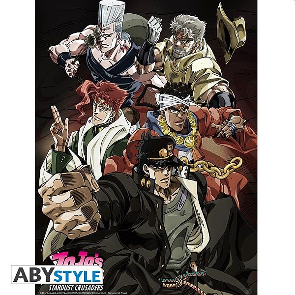 Jojo's Bizarre Adventure - "Stardust Crusaders" Plakat 52x38cm