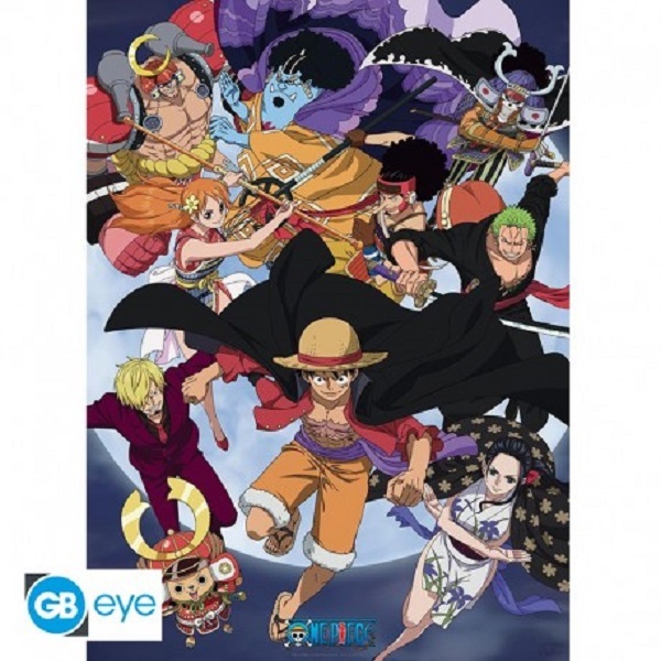 One Piece Wano Raid Plakat 52x35cm – Fantastisk tilbud!