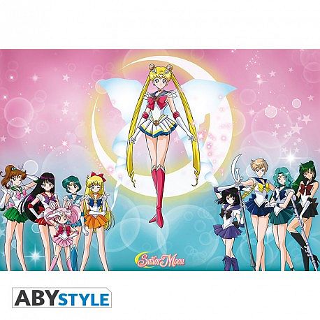 Sailor Moon Plakat – Super Sailor Krigere, 91,5x61 cm!