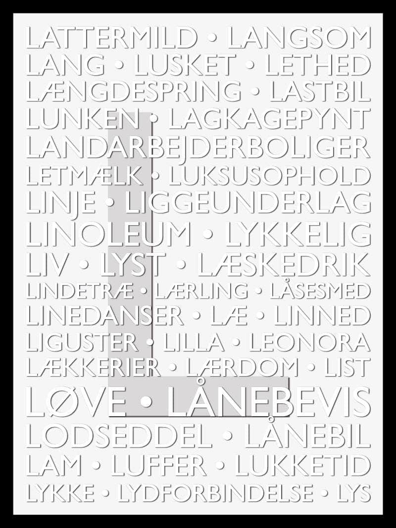 Alfabetplakat til børneværelset – Farverig dekoration