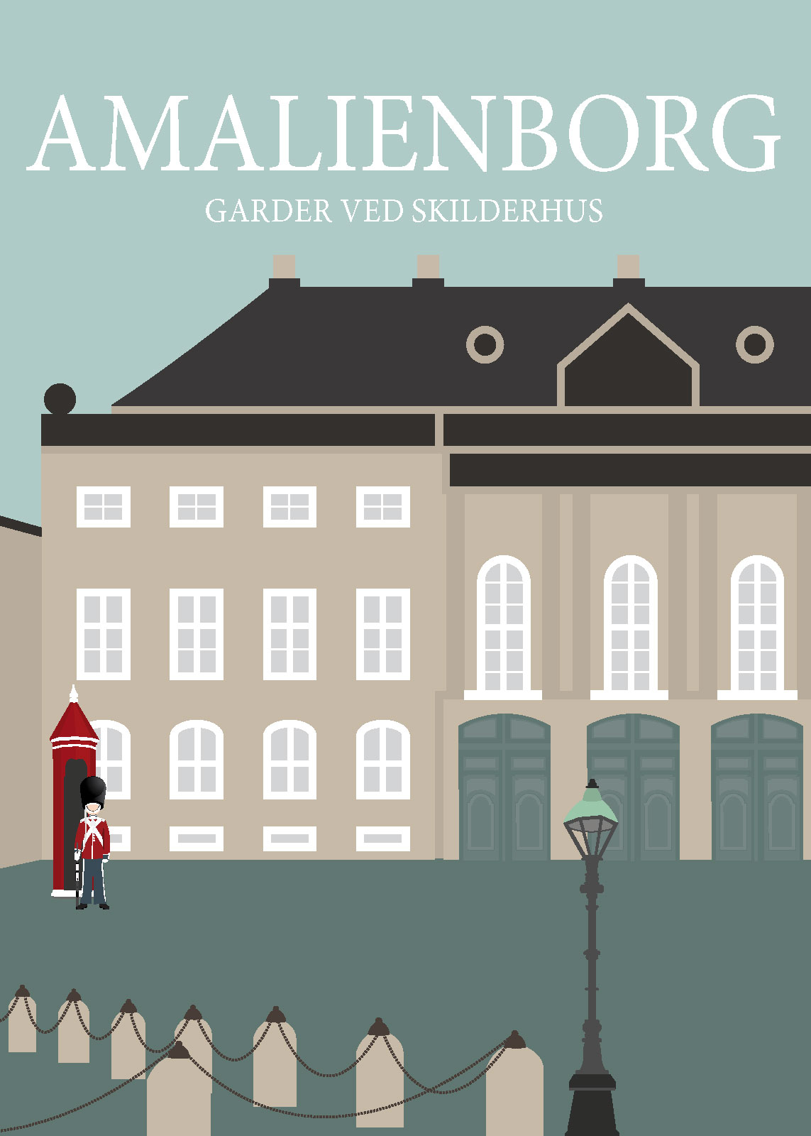 Amalienborg Kunstværk af Rikke Axelsen – Unik Indretning