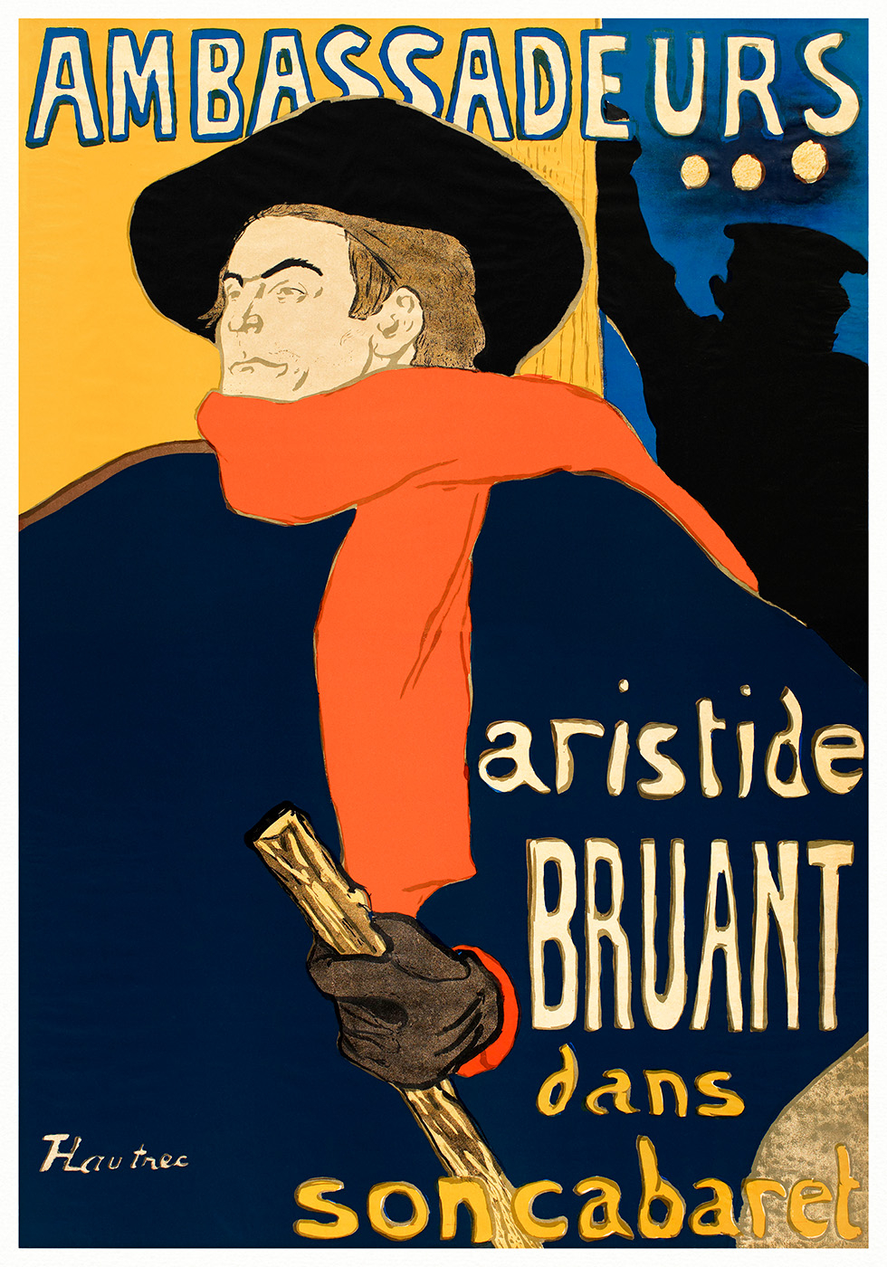 Unikt kunsttryk af Aristide Bruant til dit hjem