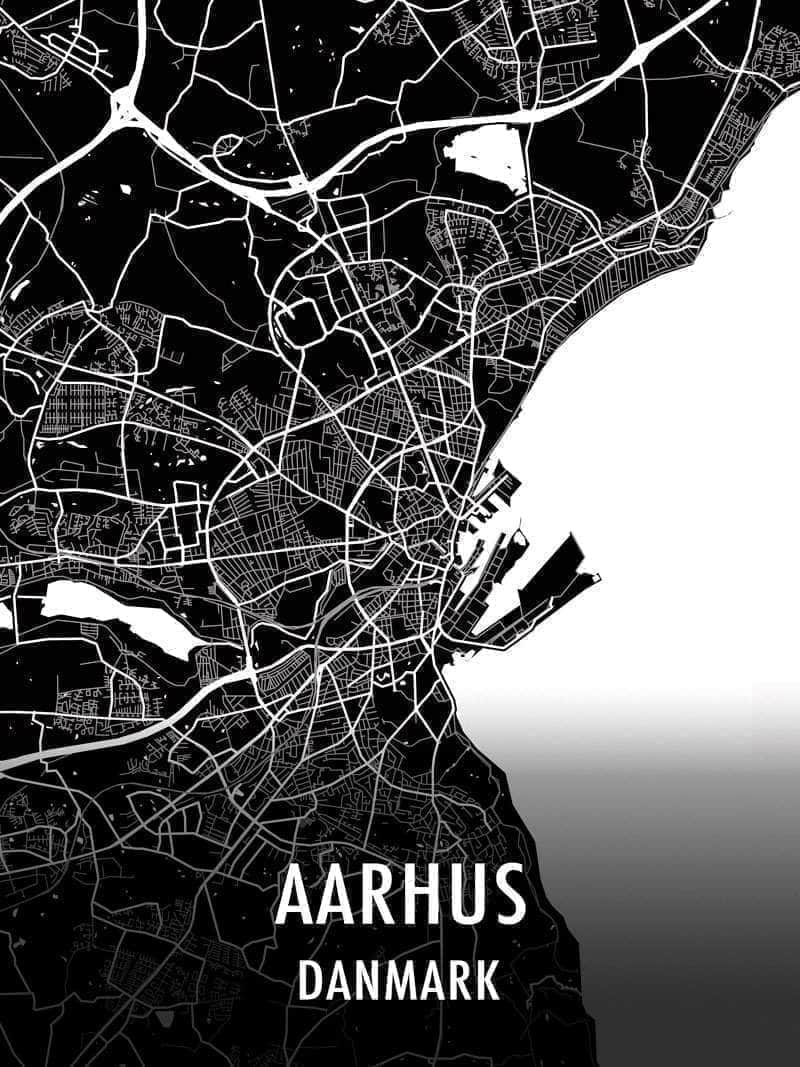 Århus Kort Plakat – Udforsk Byens Skønhed!