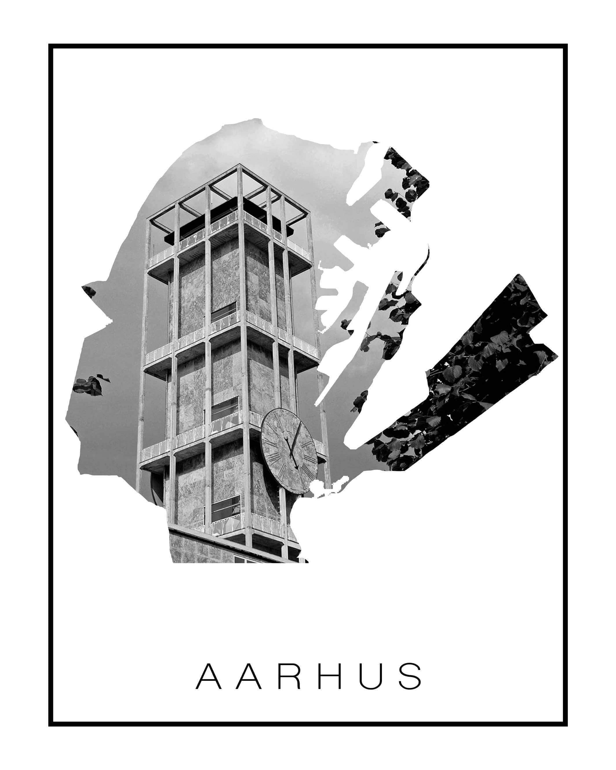 Århus Plakat - Perfekt til vægdekoration!