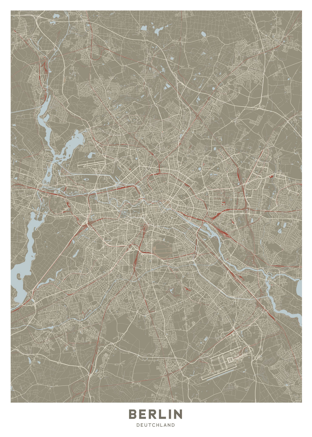 Berlin Kunstkort fra Illux - Vælg dit printformat!