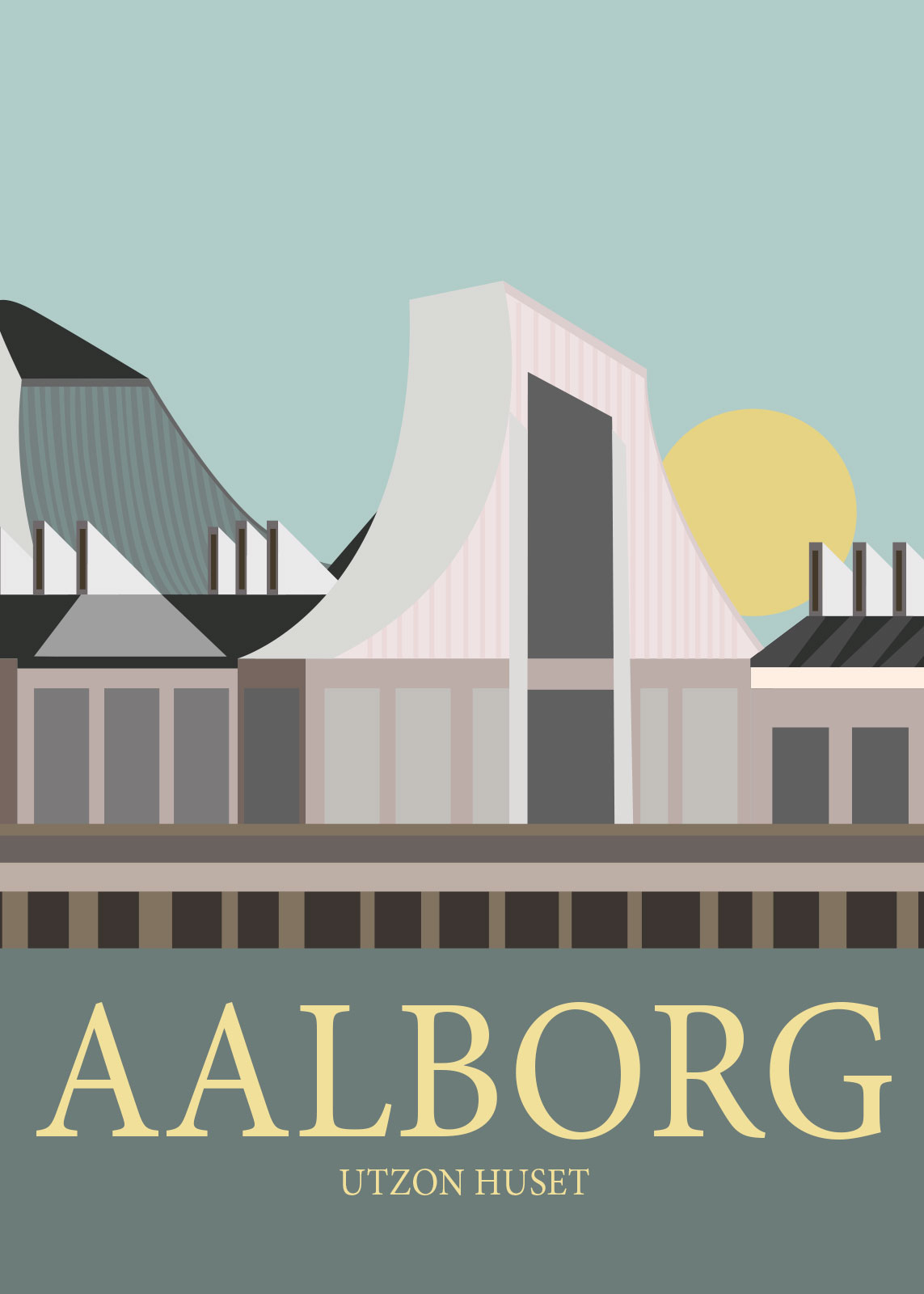 Unikt Aalborg Kunsttryk af Rikke Axelsen - Hjemmedekoration