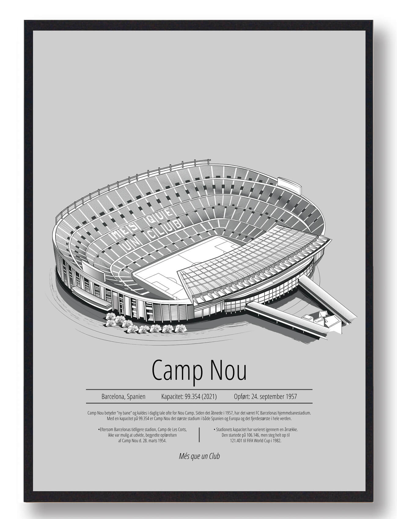 Camp Nou Barcelona - grå