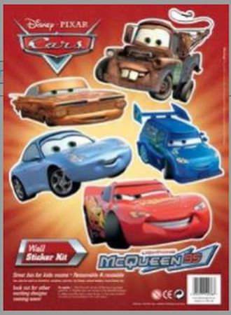 Disney Pixar: Cars Væggklistermærker til Børneværelset