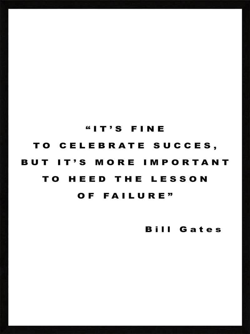 Fejr Succes – Bill Gates Plakat fra Postersbyus